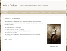 Tablet Screenshot of cellointhepark.com